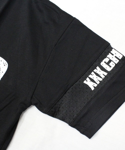 CHEER（チアー）の「袖メッシュ切り替えしぼりデザインゆったりトップス（Tシャツ/カットソー・レディース・ホワイト/ブラック・S/M）」の9枚目の写真