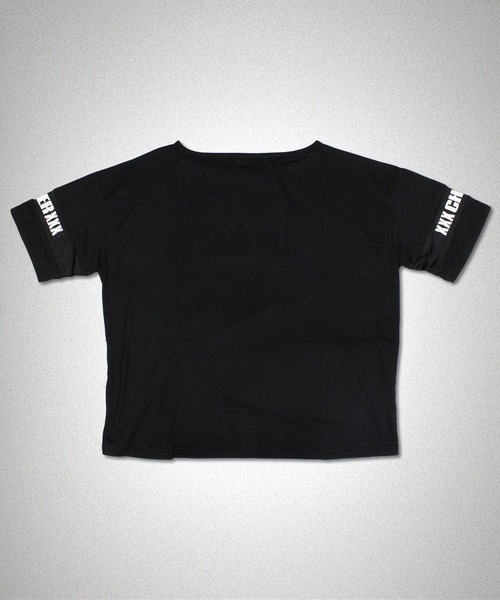 CHEER（チアー）の「袖メッシュ切り替えしぼりデザインゆったりトップス（Tシャツ/カットソー・レディース・ホワイト/ブラック・S/M）」の10枚目の写真
