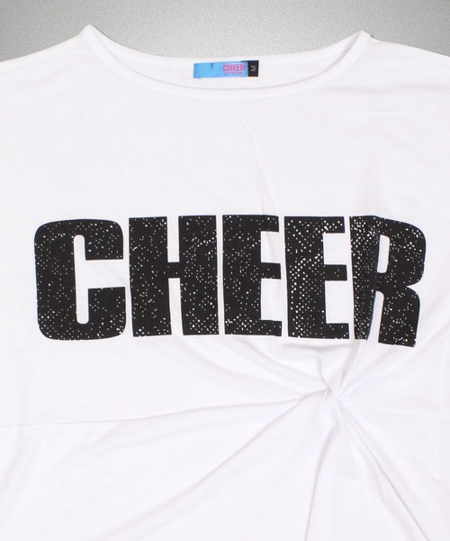 CHEER（チアー）の「袖メッシュ切り替えしぼりデザインゆったりトップス（Tシャツ/カットソー・レディース・ホワイト/ブラック・S/M）」の15枚目の写真