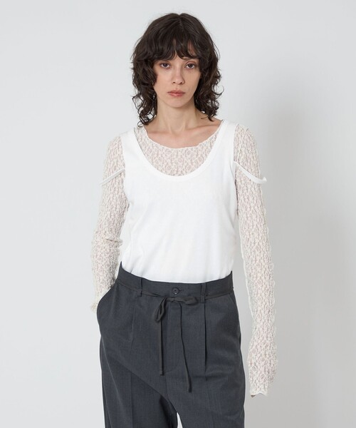 トップス ASTRAET ASTRAET＞フライス スリット タンクトップ（タンクトップ