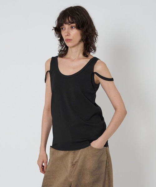 ASTRAET（アストラット）の「＜ASTRAET＞フライス スリット タンクトップ（タンクトップ・レディース・グレー系/ブラック/ホワイト・FREE）」の9枚目の写真