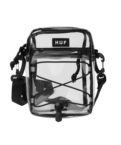HUF(ハフ)の「BOWERY SIDE BAG(エコバッグ/サブバッグ・メンズ・ブルー/クリア・O/S)」の4枚目の写真
