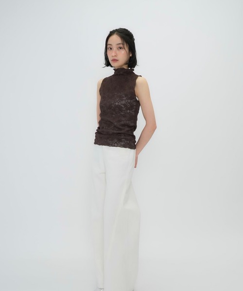 品質が完璧 セール】【zozo限定】フラワー レース シアー ノースリーブ レディースウェア