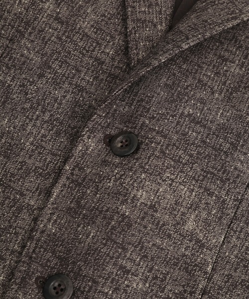 MEN'S BIGI(メンズビギ)の「【ACTIVE TAILOR/アクティブテイラー】ヒートパフォーマーツイード調プリントジャケット(テーラードジャケット・メンズ・ブラック/ネイビー/ブラウン・04/03/02/01)」の7枚目の写真
