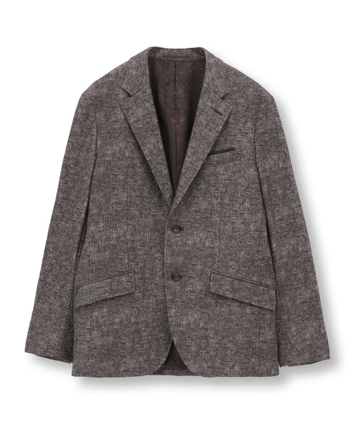 MEN'S BIGI(メンズビギ)の「【ACTIVE TAILOR/アクティブテイラー】ヒートパフォーマーツイード調プリントジャケット(テーラードジャケット・メンズ・ブラック/ネイビー/ブラウン・04/03/02/01)」の5枚目の写真