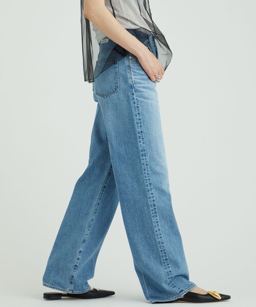 AEWEN MATOPH（イウエン マトフ）の「＜AEWEN MATOPH＞ストレート デニムパンツ（デニムパンツ・レディース・ブラック/ライトブルー・34/36/38）」の4枚目の写真