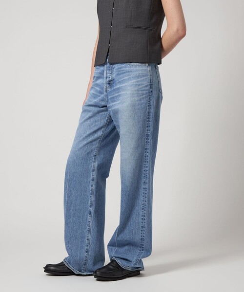 AEWEN MATOPH（イウエン マトフ）の「＜AEWEN MATOPH＞ストレート デニムパンツ（デニムパンツ・レディース・ブラック/ライトブルー・34/36/38）」の6枚目の写真