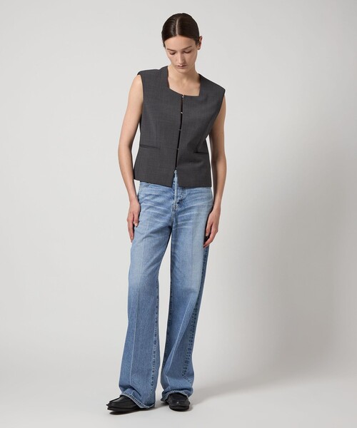 AEWEN MATOPH（イウエン マトフ）の「＜AEWEN MATOPH＞ストレート デニムパンツ（デニムパンツ・レディース・ブラック/ライトブルー・34/36/38）」の8枚目の写真