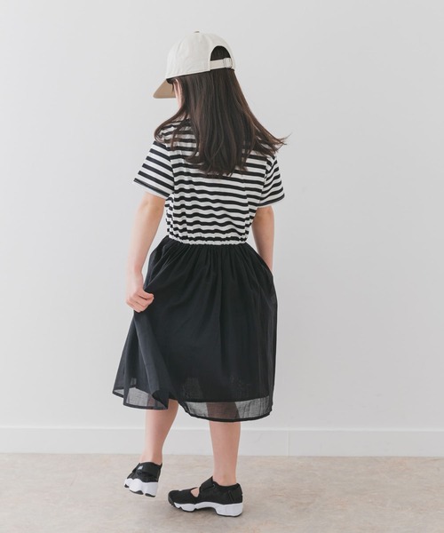 URBAN RESEARCH DOORS（アーバンリサーチドアーズ）の「『親子リンク』『UR TECH』ボイルドッキングワンピース(KIDS)（ワンピース・キッズ・ピンク/ブラック系その他・105/120/135）」の6枚目の写真