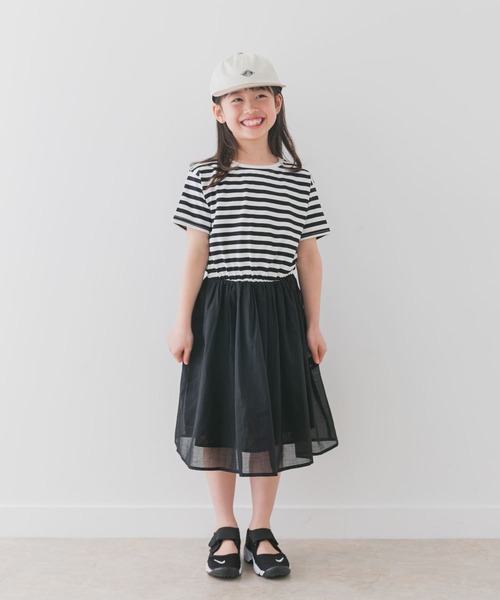 URBAN RESEARCH DOORS（アーバンリサーチドアーズ）の「『親子リンク』『UR TECH』ボイルドッキングワンピース(KIDS)（ワンピース・キッズ・ピンク/ブラック系その他・105/120/135）」の9枚目の写真