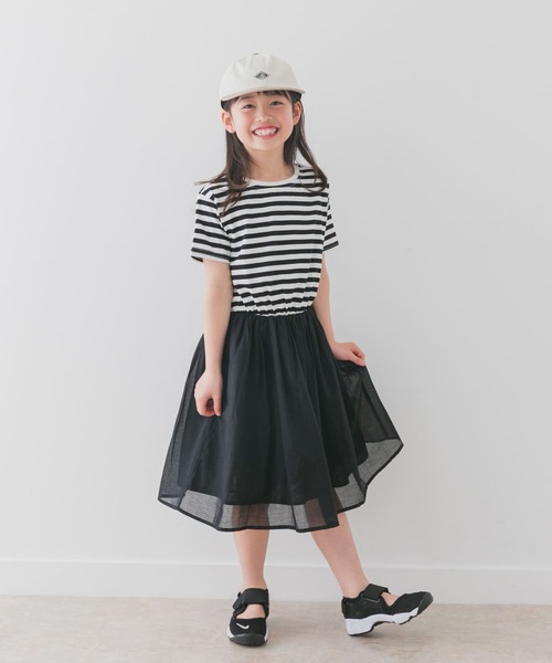 URBAN RESEARCH DOORS（アーバンリサーチドアーズ）の「『親子リンク』『UR TECH』ボイルドッキングワンピース(KIDS)（ワンピース・キッズ・ピンク/ブラック系その他・105/120/135）」の10枚目の写真