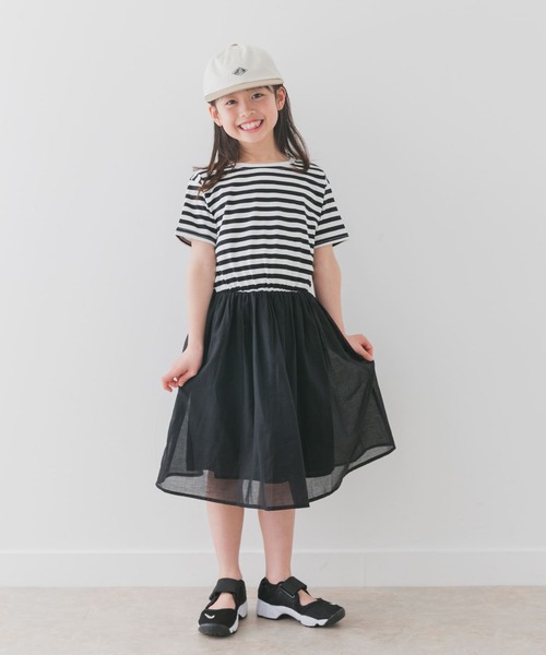 URBAN RESEARCH DOORS（アーバンリサーチドアーズ）の「『親子リンク』『UR TECH』ボイルドッキングワンピース(KIDS)（ワンピース・キッズ・ピンク/ブラック系その他・105/120/135）」の12枚目の写真