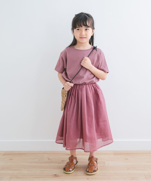 URBAN RESEARCH DOORS（アーバンリサーチドアーズ）の「『親子リンク』『UR TECH』ボイルドッキングワンピース(KIDS)（ワンピース・キッズ・ピンク/ブラック系その他・105/120/135）」の15枚目の写真