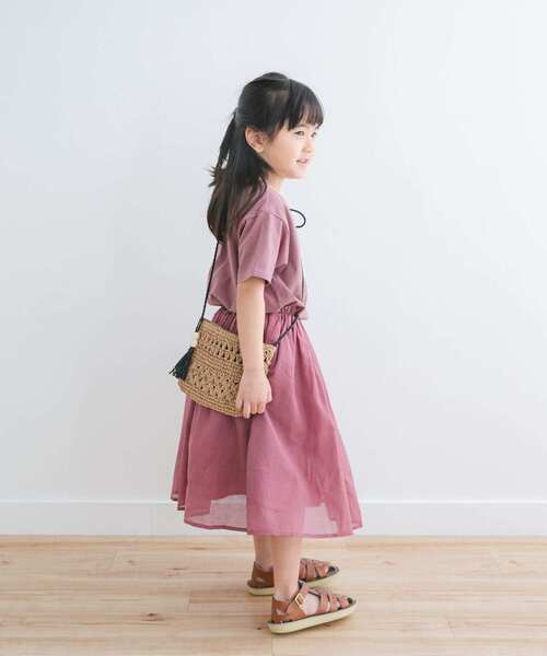 URBAN RESEARCH DOORS（アーバンリサーチドアーズ）の「『親子リンク』『UR TECH』ボイルドッキングワンピース(KIDS)（ワンピース・キッズ・ピンク/ブラック系その他・105/120/135）」の16枚目の写真