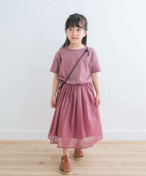 URBAN RESEARCH DOORS（アーバンリサーチドアーズ）の「『親子リンク』『UR TECH』ボイルドッキングワンピース(KIDS)（ワンピース・キッズ・ピンク/ブラック系その他・105/120/135）」の18枚目の写真