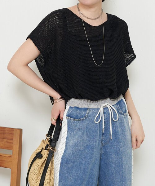 新品　Jena　espace merveilleux メタリックメッシュニット メタリックメッシュニット | Jena espace merveilleux(ジェナ