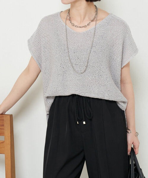 新品　Jena　espace merveilleux メタリックメッシュニット メタリックメッシュニット | Jena espace merveilleux(ジェナ