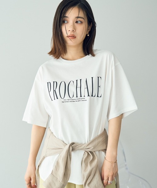 YECCA VECCA(イェッカヴェッカ)の「【UVカット】ロゴBIGTee(Tシャツ/カットソー・レディース・オフホワイト/ブラック/カーキ・FREE)」の16枚目の写真