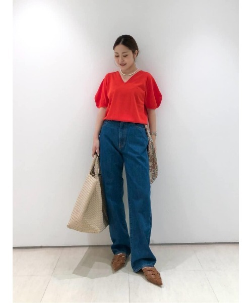 allureville（アルアバイル）の「ハイツイストヤーンプルオーバー（ニット/セーター・レディース・ブラウン/オレンジ/オフホワイト・2）」の13枚目の写真