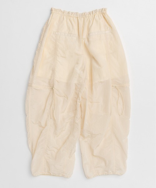 MAISON SPECIAL（メゾンスペシャル）の「Side Zipper Parachute Pants/サイドファスナーパラシュートパンツ（その他パンツ・レディース・ブラック/グリーン/アイボリー/ピンク・36/38）」の22枚目の写真