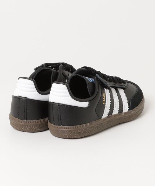 adidas（アディダス）の「サンバ OG コンフォートクロージャー 伸縮レース キッズ / Samba OG Comfort Closure Elastic Lace Kids / アディダスオリジナルス adidas Originals（スニーカー・キッズ・ホワイト/ブラック・21.0cm/20.0cm/19.0cm/18.0cm/17.0cm）」の4枚目の写真
