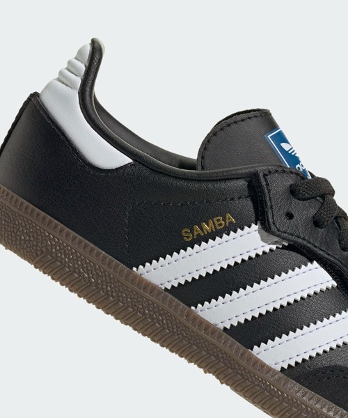 adidas（アディダス）の「サンバ OG コンフォートクロージャー 伸縮レース キッズ / Samba OG Comfort Closure Elastic Lace Kids / アディダスオリジナルス adidas Originals（スニーカー・キッズ・ホワイト/ブラック・21.0cm/20.0cm/19.0cm/18.0cm/17.0cm）」の3枚目の写真