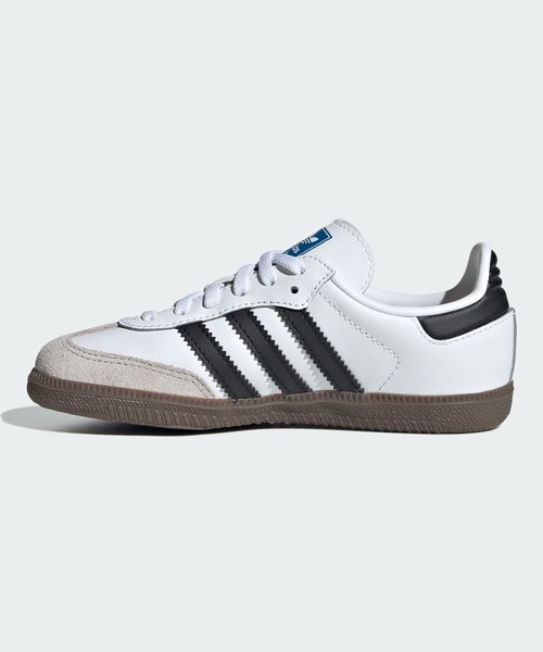 adidas（アディダス）の「サンバ OG コンフォートクロージャー 伸縮レース キッズ / Samba OG Comfort Closure Elastic Lace Kids / アディダスオリジナルス adidas Originals（スニーカー・キッズ・ホワイト/ブラック・21.0cm/20.0cm/19.0cm/18.0cm/17.0cm）」の9枚目の写真