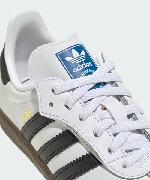 adidas（アディダス）の「サンバ OG コンフォートクロージャー 伸縮レース キッズ / Samba OG Comfort Closure Elastic Lace Kids / アディダスオリジナルス adidas Originals（スニーカー・キッズ・ホワイト/ブラック・21.0cm/20.0cm/19.0cm/18.0cm/17.0cm）」の10枚目の写真