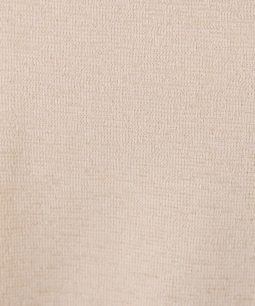 COLLAGE GALLARDAGALANTE（コラージュガリャルダガランテ）の「麻タッチミラノリブ（ニット/セーター・レディース・ベージュ/ネイビー・FREE）」の21枚目の写真