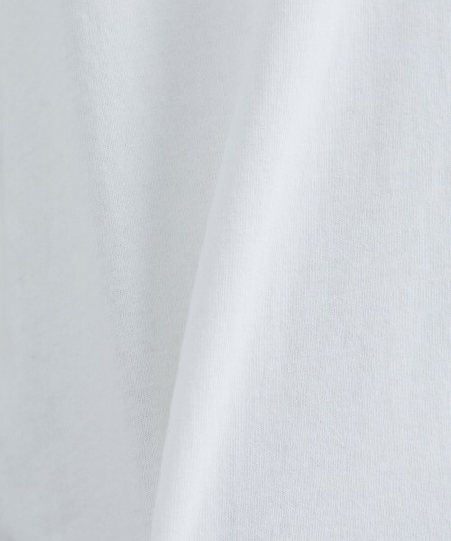 slattgir（スラットジール）の「高身長　綿１００％コード刺しゅうロゴTシャツ（トールサイズ）Essenave（Tシャツ/カットソー・レディース・オフホワイト/ブラック・T3L/TLL/TM/TL）」の17枚目の写真