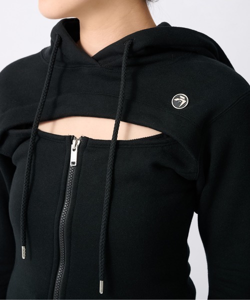 AMBUSH（アンブッシュ）の「【AMBUSH/アンブッシュ】ZIP-UP HOODIE DRESS/ジップアップフーディドレス（パーカー・レディース・ブラック・S）」の8枚目の写真