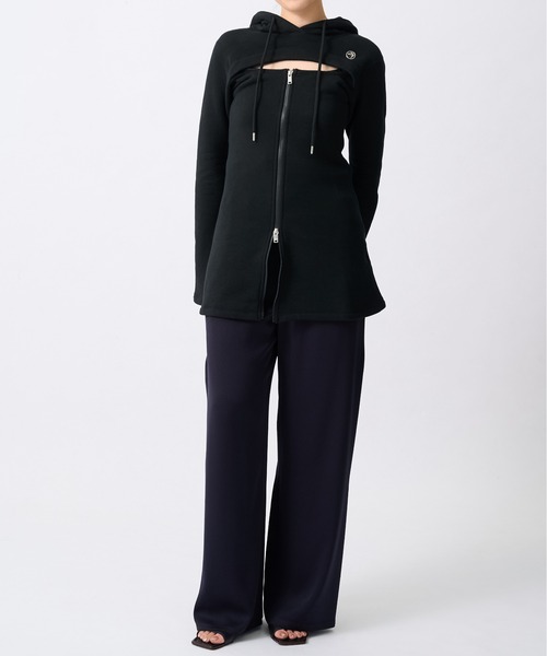 AMBUSH（アンブッシュ）の「【AMBUSH/アンブッシュ】ZIP-UP HOODIE DRESS/ジップアップフーディドレス（パーカー・レディース・ブラック・S）」の2枚目の写真