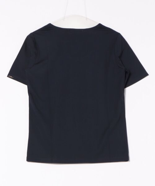 m.f.editorial（エムエフエディトリアル）の「【マシンウォッシャブル】m.f.エディトリアル レディース シルケットポンチ クルーネック ストレッチ半袖Tシャツ（Tシャツ/カットソー・レディース・グレー系その他2/ネイビー/ホワイト/ダークウッド・LARGE/MEDIUM）」の5枚目の写真