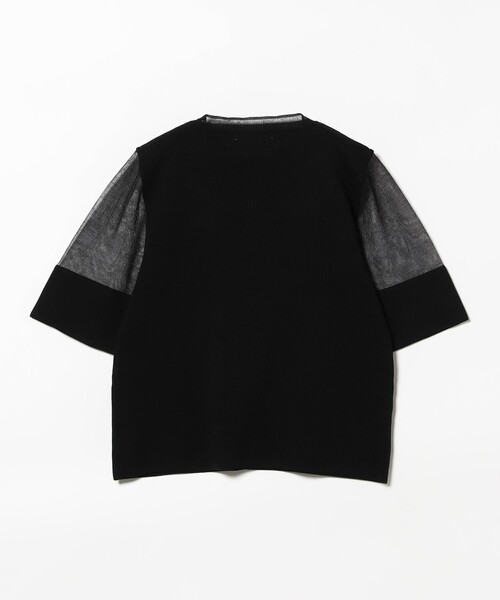 B:MING by BEAMS(ビーミングバイビームス)の「半袖 ニット Tシャツ(ニット/セーター・レディース・オフホワイト/ブルー/ブラック・ONE SIZE)」の10枚目の写真