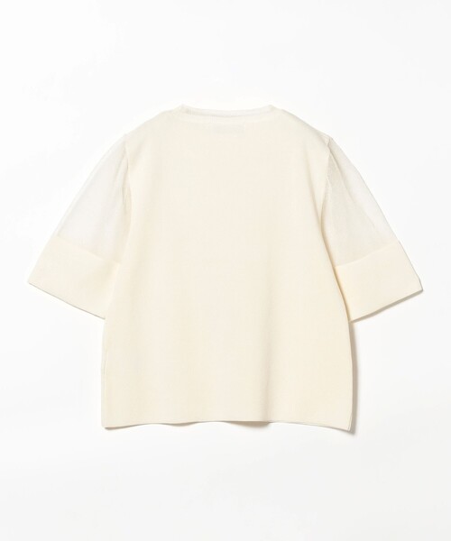 B:MING by BEAMS(ビーミングバイビームス)の「半袖 ニット Tシャツ(ニット/セーター・レディース・オフホワイト/ブルー/ブラック・ONE SIZE)」の13枚目の写真