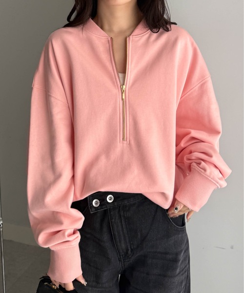セール】フロントハーフジップスウェット（スウェット）｜RANAN