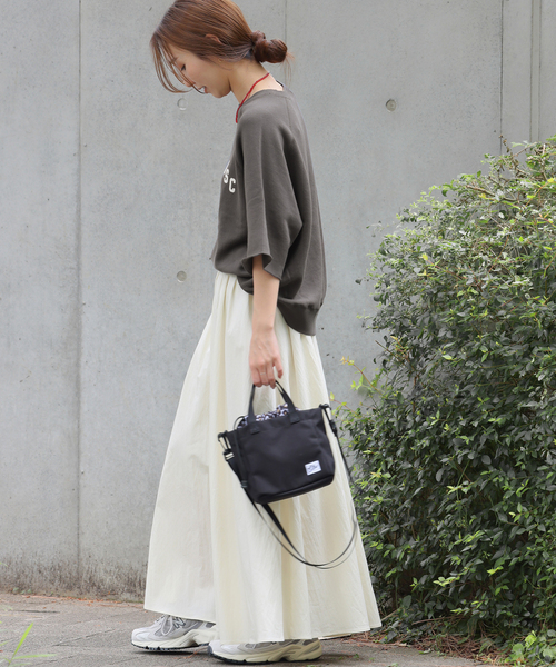 JOURNAL STANDARD relume（ジャーナルスタンダード　レリューム）の「度甘ハーフスリーブスウェット（スウェット・レディース・ボルドー/ブラック系その他/チャコールグレー・FREE）」の6枚目の写真