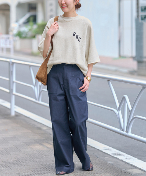 JOURNAL STANDARD relume（ジャーナルスタンダード　レリューム）の「度甘ハーフスリーブスウェット（スウェット・レディース・ボルドー/ブラック系その他/チャコールグレー・FREE）」の13枚目の写真