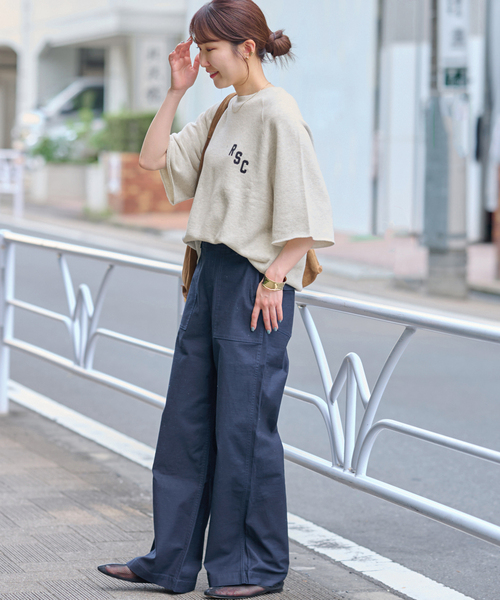 JOURNAL STANDARD relume（ジャーナルスタンダード　レリューム）の「度甘ハーフスリーブスウェット（スウェット・レディース・ボルドー/ブラック系その他/チャコールグレー・FREE）」の16枚目の写真