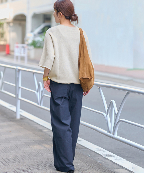 JOURNAL STANDARD relume（ジャーナルスタンダード　レリューム）の「度甘ハーフスリーブスウェット（スウェット・レディース・ボルドー/ブラック系その他/チャコールグレー・FREE）」の17枚目の写真