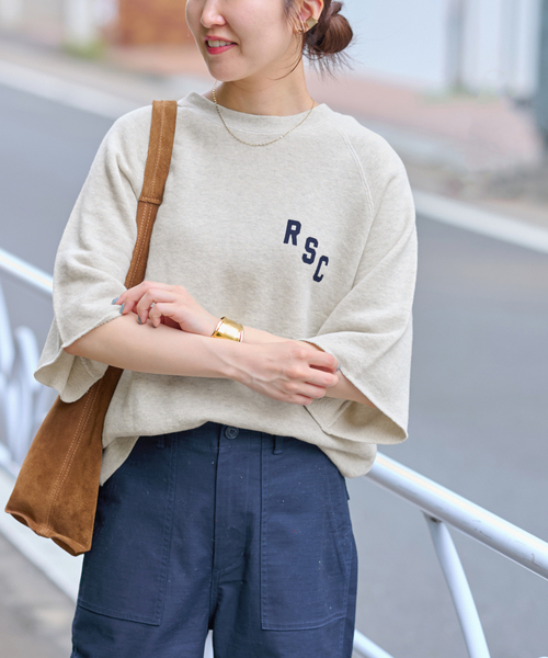 JOURNAL STANDARD relume（ジャーナルスタンダード　レリューム）の「度甘ハーフスリーブスウェット（スウェット・レディース・ボルドー/ブラック系その他/チャコールグレー・FREE）」の18枚目の写真