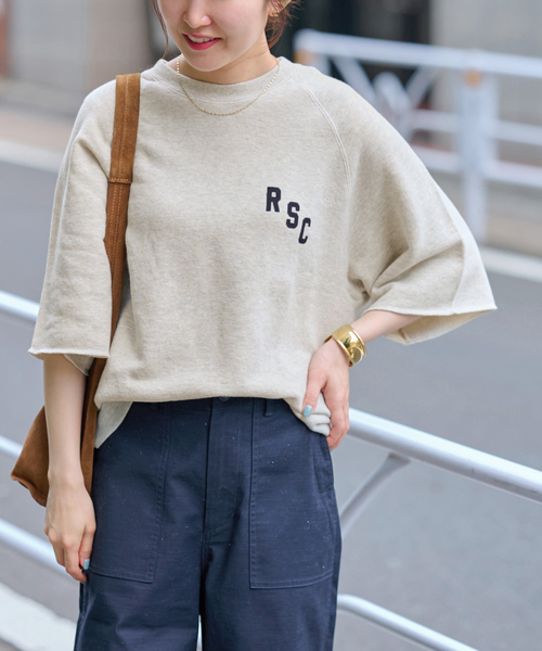 JOURNAL STANDARD relume（ジャーナルスタンダード　レリューム）の「度甘ハーフスリーブスウェット（スウェット・レディース・ボルドー/ブラック系その他/チャコールグレー・FREE）」の19枚目の写真