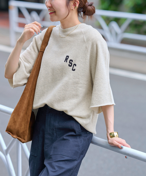 JOURNAL STANDARD relume（ジャーナルスタンダード　レリューム）の「度甘ハーフスリーブスウェット（スウェット・レディース・ボルドー/ブラック系その他/チャコールグレー・FREE）」の21枚目の写真