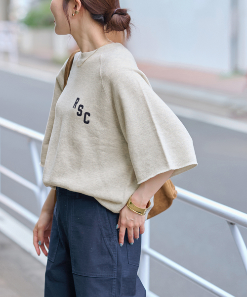 JOURNAL STANDARD relume（ジャーナルスタンダード　レリューム）の「度甘ハーフスリーブスウェット（スウェット・レディース・ボルドー/ブラック系その他/チャコールグレー・FREE）」の22枚目の写真