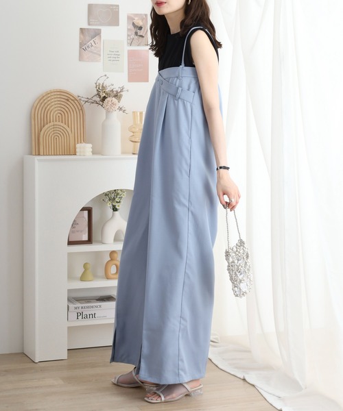 セール】リネンタッチ2WAYオールインワン（つなぎ/オールインワン