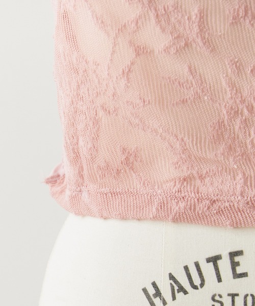 ROOPTOKYO(ループトウキョウ)の「Floral Lace Halter Neck/花柄レース ホルターネック(キャミソール・レディース・ピンク/アイボリー/ブラック/ホワイト・FREE)」の18枚目の写真