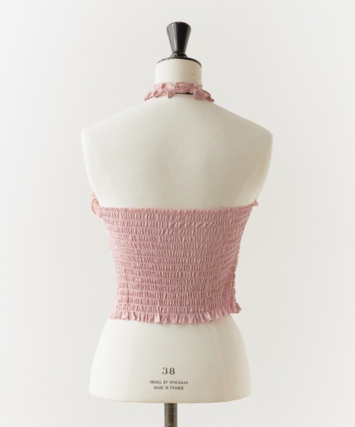 ROOPTOKYO(ループトウキョウ)の「Floral Lace Halter Neck/花柄レース ホルターネック(キャミソール・レディース・ピンク/アイボリー/ブラック/ホワイト・FREE)」の11枚目の写真