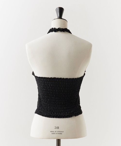ROOPTOKYO(ループトウキョウ)の「Floral Lace Halter Neck/花柄レース ホルターネック(キャミソール・レディース・ピンク/アイボリー/ブラック/ホワイト・FREE)」の21枚目の写真