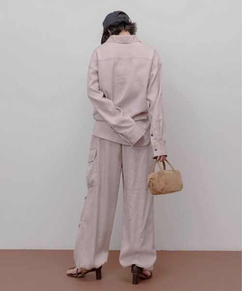 Eimee Law(エイミーロウ)の「バイオ加工シャツ(シャツ/ブラウス・レディース・ピンク/オリーブ/スミクロ・FREE)」の5枚目の写真