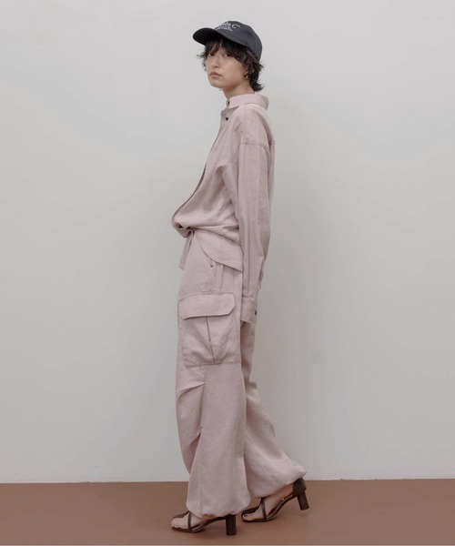 Eimee Law(エイミーロウ)の「バイオ加工シャツ(シャツ/ブラウス・レディース・ピンク/オリーブ/スミクロ・FREE)」の6枚目の写真